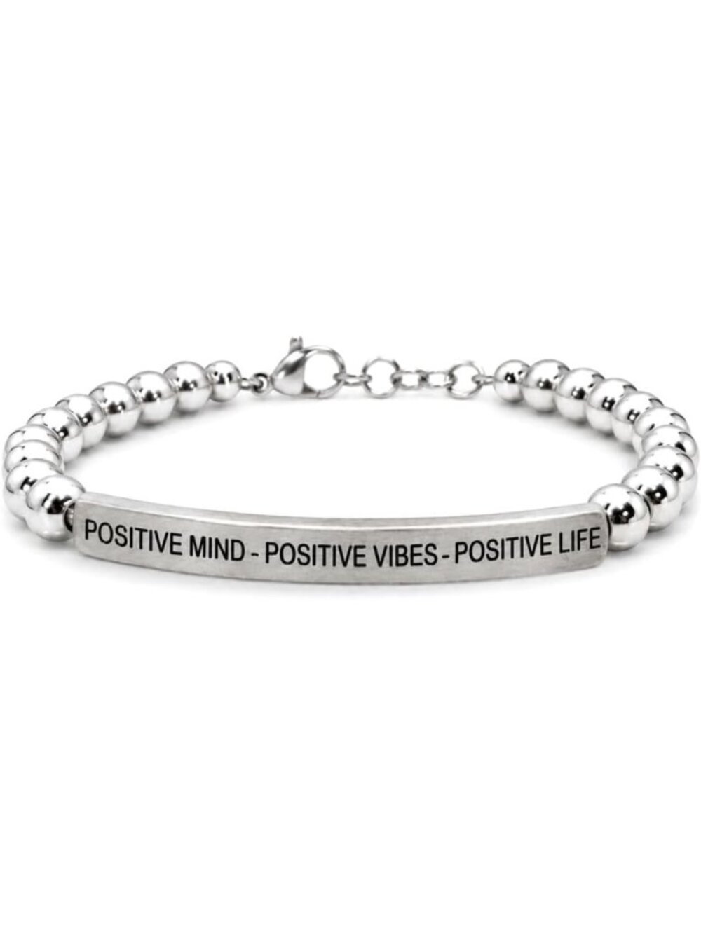 Positive Mind Vibes Life Bracelet - Natural Gemstone, Adjustable Stretch